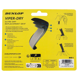 Tenis omotávky DUNLOP ATP VIPER-DRY Grip 1,8 mm černá
