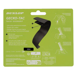 Tenis omotávky DUNLOP GECKO-TACK OverGrip 0,5 mm černá