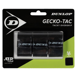 Tenis omotávky DUNLOP GECKO-TACK OverGrip 0,5 mm černá