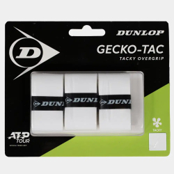 Tenis omotávky DUNLOP GECKO-TACK OverGrip 0,5 mm bílá