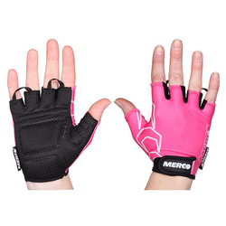 BG Gel 02 cyklistické rukavice růžová-černá