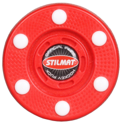 Stilmat puk na in-line hokej červená