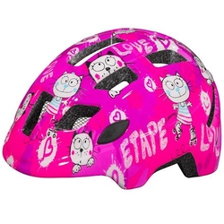 Kitty 2.0 dětská cyklistická helma růžová