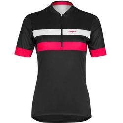 Clara 2.0 cyklistický dres černá-růžová