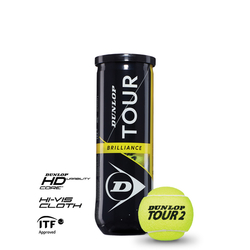 Tenisové míče DUNLOP TOUR Brilliance 3BP