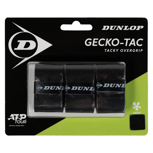Tenis omotávky DUNLOP GECKO-TACK OverGrip 0,5 mm černá