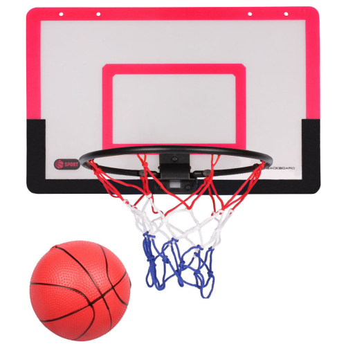 Teamer basketbalový koš s deskou červená