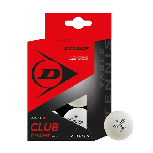 Stolní tenis míčky DUNLOP CLUB CHAMP 40+* 6Box